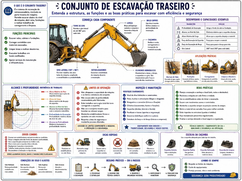 Conjunto de Escavação Traseiro - Retroescavadeira (5/10)